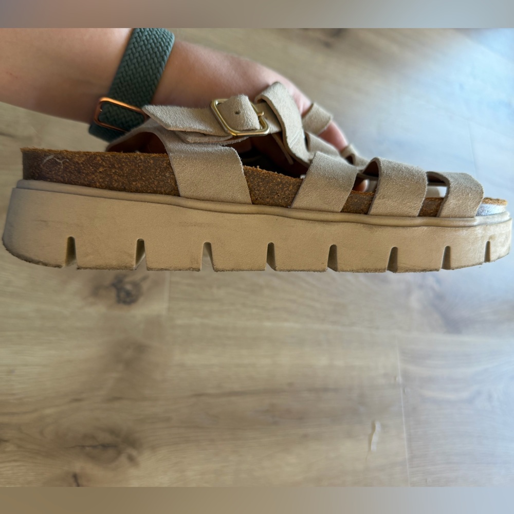 MTNG Beige Strappy Sandals - Picture 3 of 5